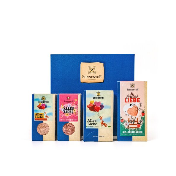 Alles Liebe Geschenkkarton 22,5x21,5x9 cm bio